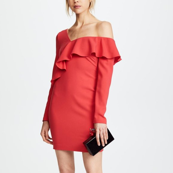 Black Halo Dresses & Skirts - Black Halo Tava Mini Dress Red